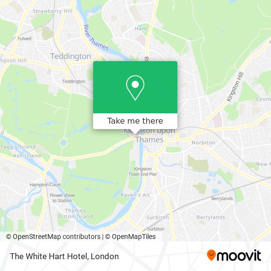 The White Hart Hotel map