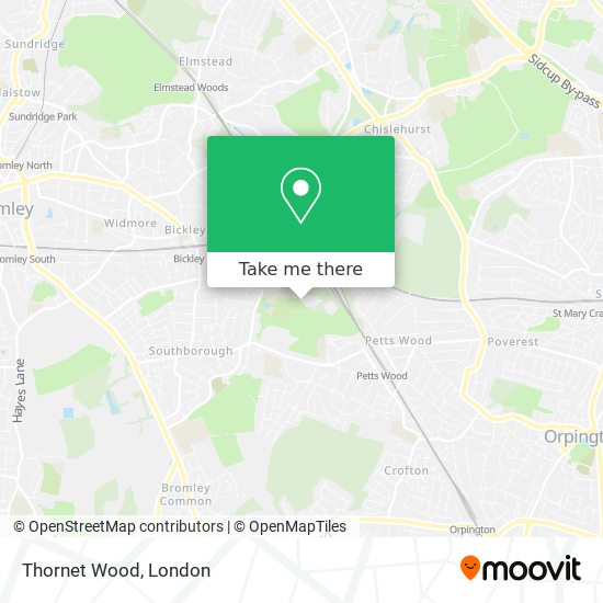 Thornet Wood map
