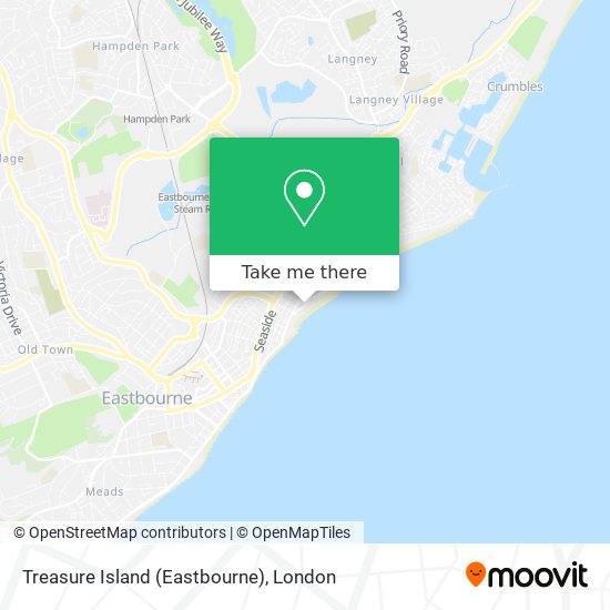 Treasure Island (Eastbourne) map