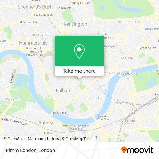 Bimm London map