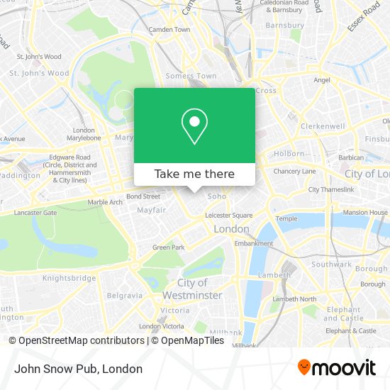 John Snow Pub map