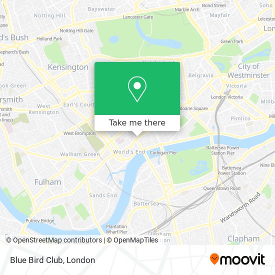Blue Bird Club map
