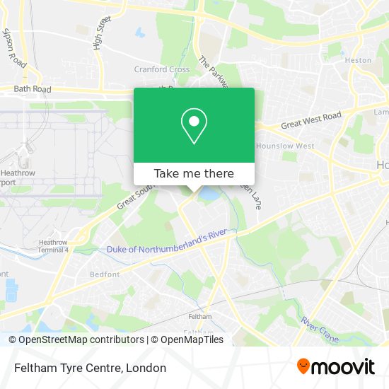 Feltham Tyre Centre map