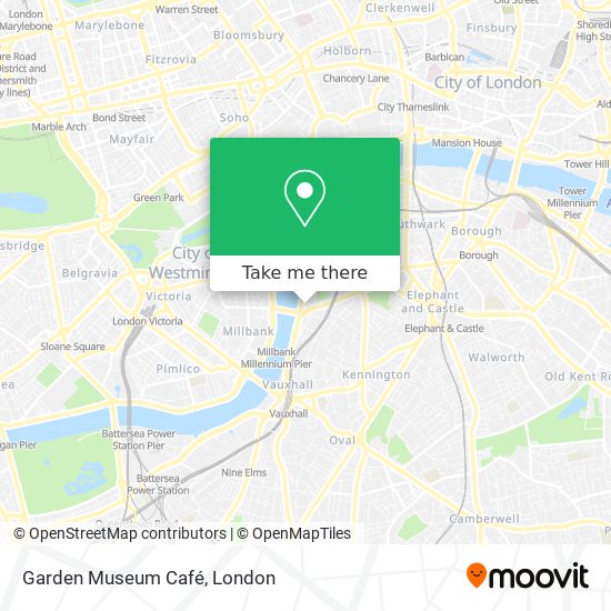 Garden Museum Café map