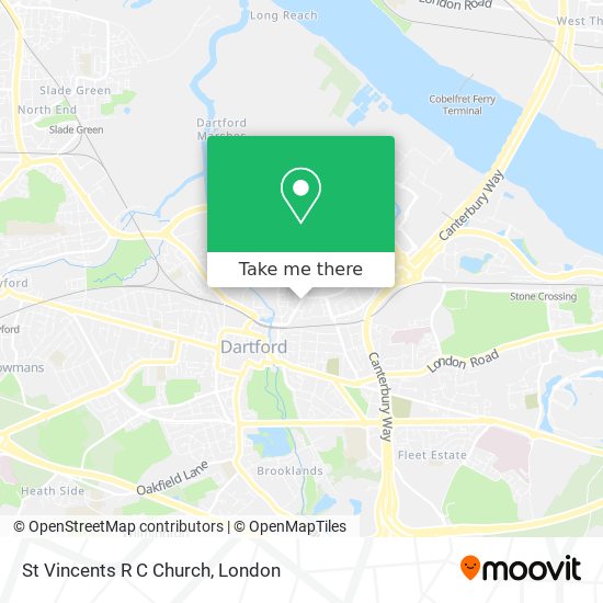 St Vincents R C Church map