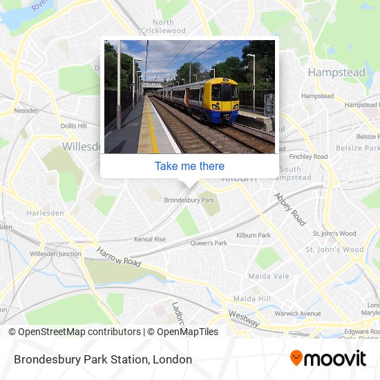 Brondesbury Park Station map