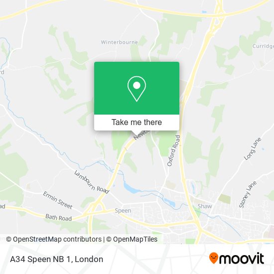A34 Speen NB 1 map