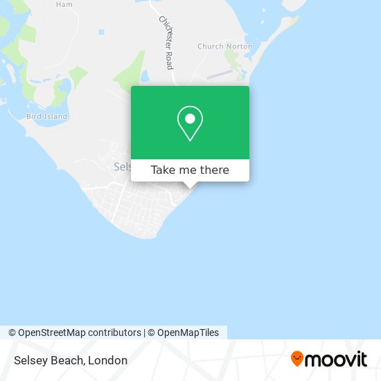 Selsey Beach map