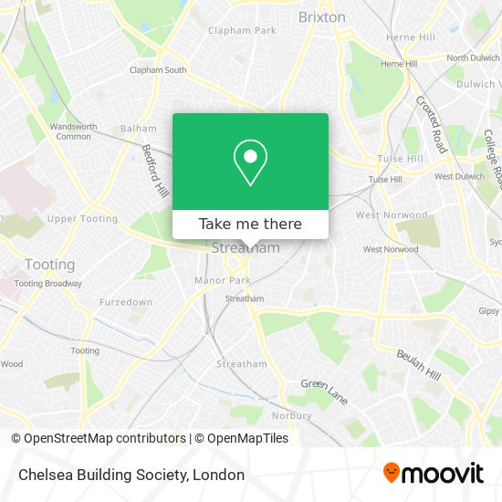Chelsea Building Society map