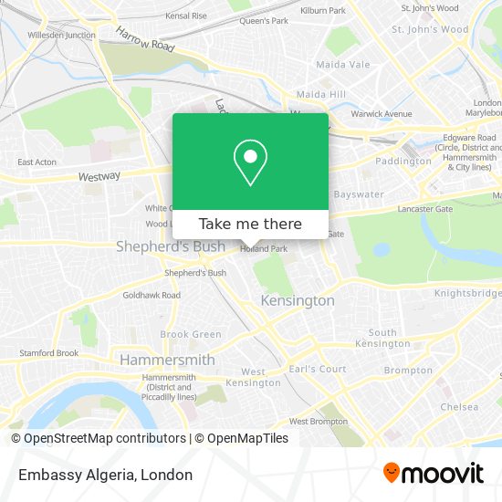 Embassy Algeria map