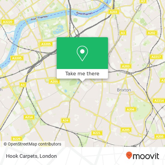 Hook Carpets, Notre Dame Estate Clapham London SW4 9QN map