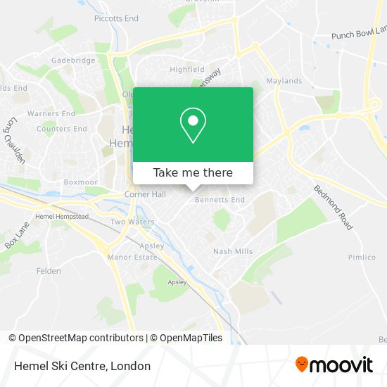 Hemel Ski Centre map