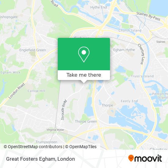 Great Fosters Egham map