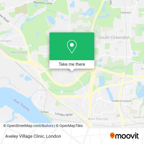 Aveley Village Clinic map