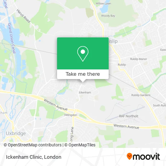 Ickenham Clinic map