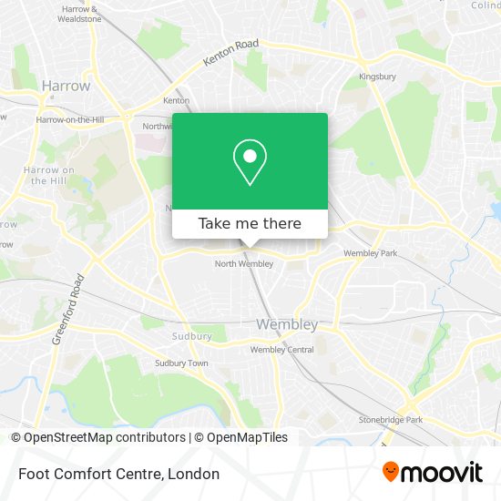 Foot Comfort Centre map
