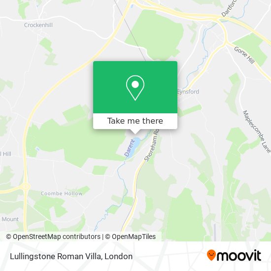 Lullingstone Roman Villa map