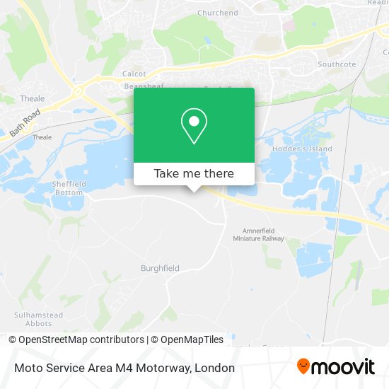 Moto Service Area M4 Motorway map
