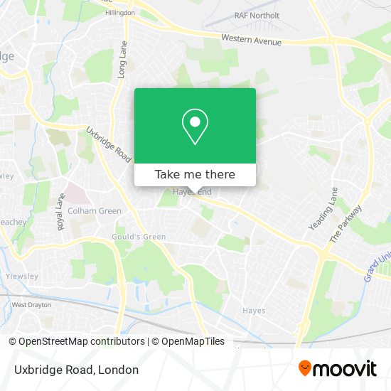 Uxbridge Road map