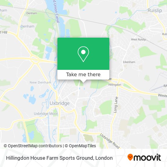 Hillingdon House Farm Sports Ground map