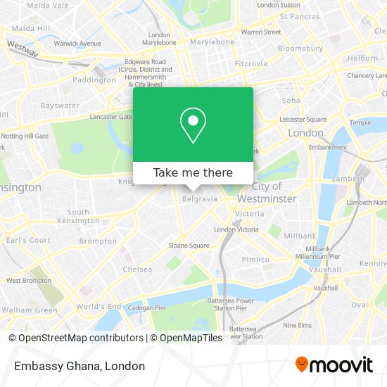 Embassy Ghana map