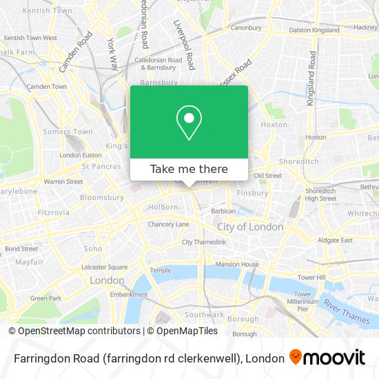 Farringdon Road (farringdon rd clerkenwell) map