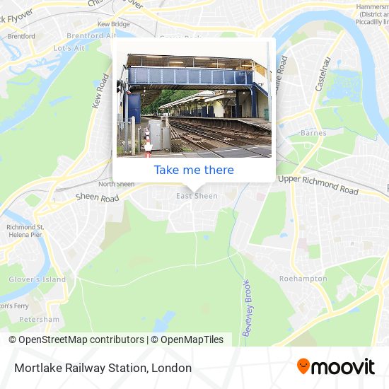 Mortlake Railway Station map