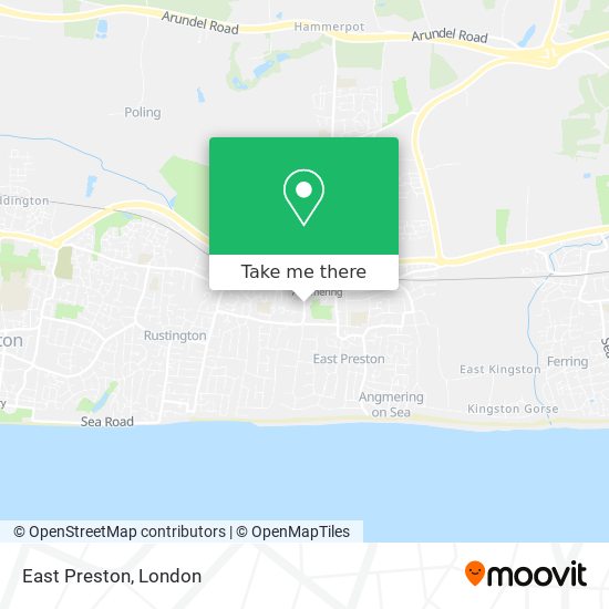 East Preston map