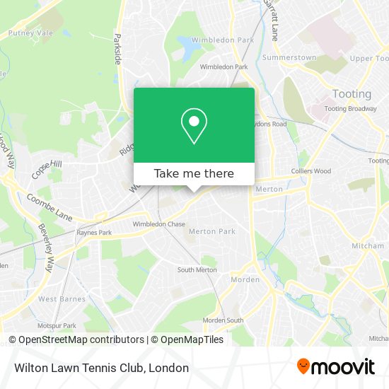 Wilton Lawn Tennis Club map