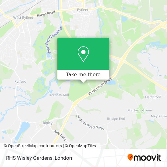 RHS Wisley Gardens map