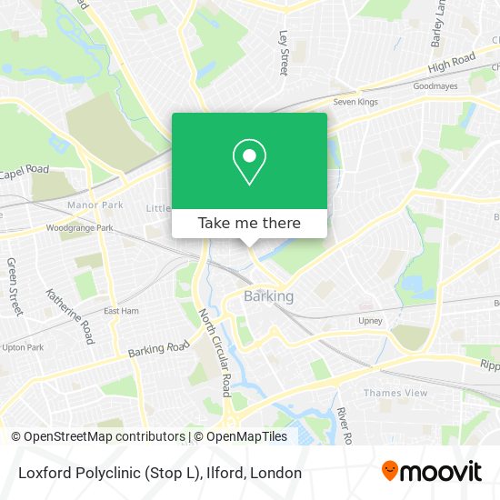 Loxford Polyclinic (Stop L), Ilford map