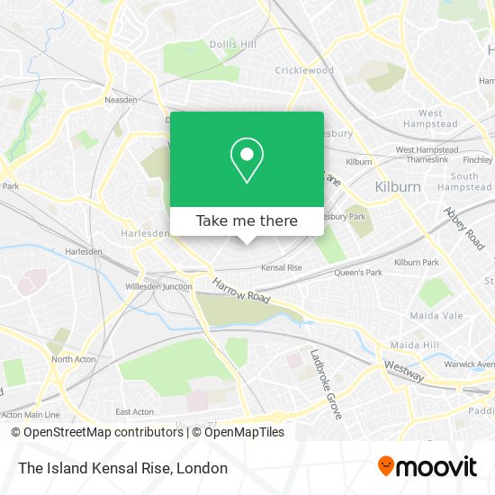 The Island Kensal Rise map