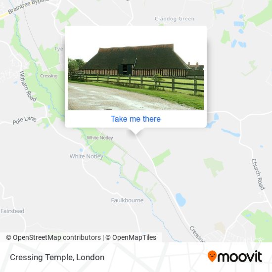 Cressing Temple map