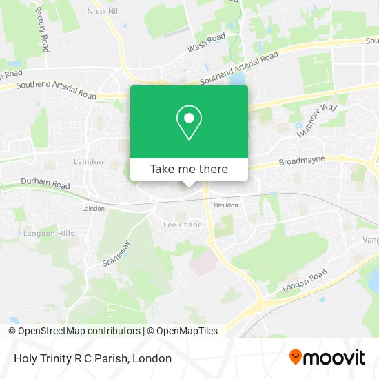 Holy Trinity R C Parish map