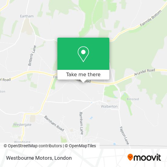 Westbourne Motors map