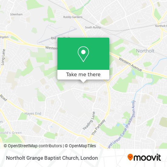 Northolt Grange Baptist Church map