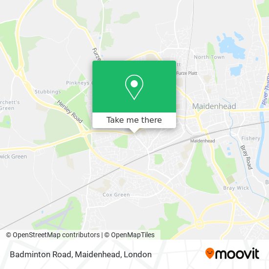 Badminton Road, Maidenhead map