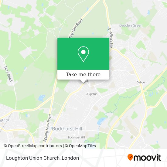Loughton Union Church map