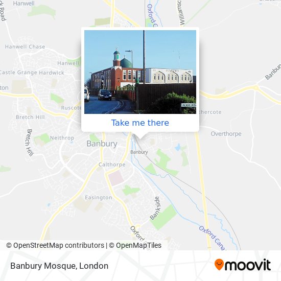 Banbury Mosque map