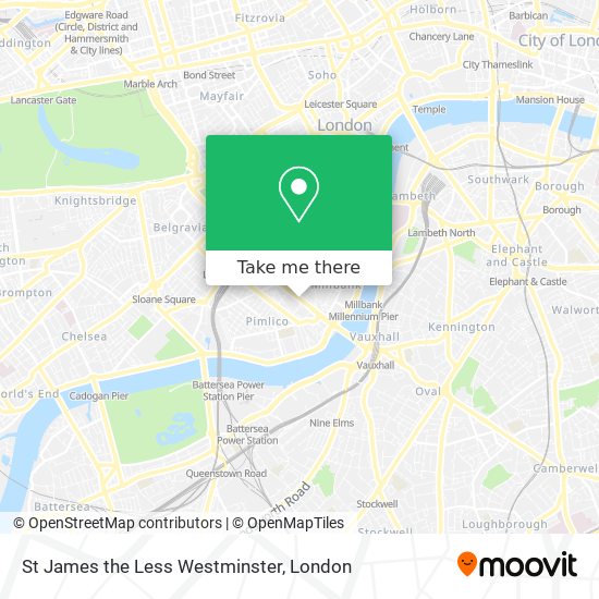 St James the Less Westminster map