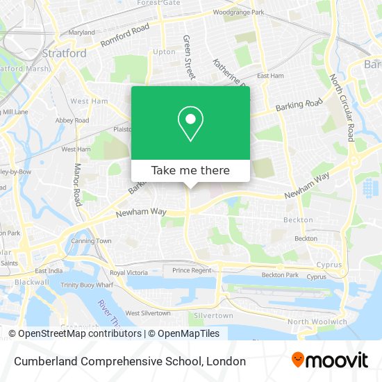 Cumberland Comprehensive School map