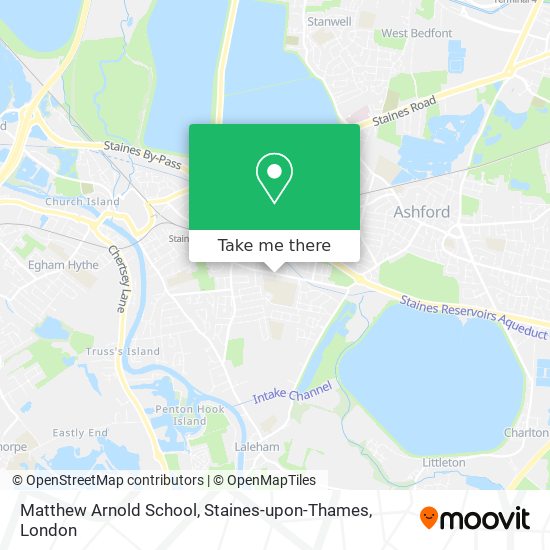 Matthew Arnold School, Staines-upon-Thames map