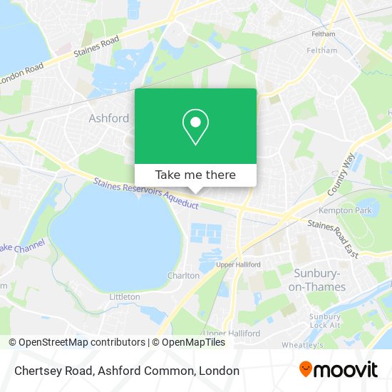 Chertsey Road, Ashford Common map