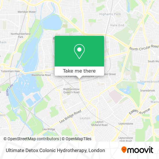 Ultimate Detox Colonic Hydrotherapy map