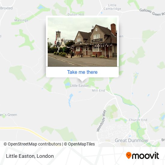 Little Easton map