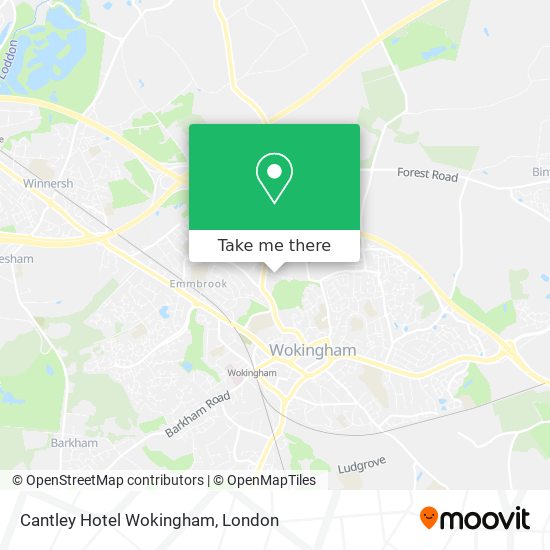 Cantley Hotel Wokingham map