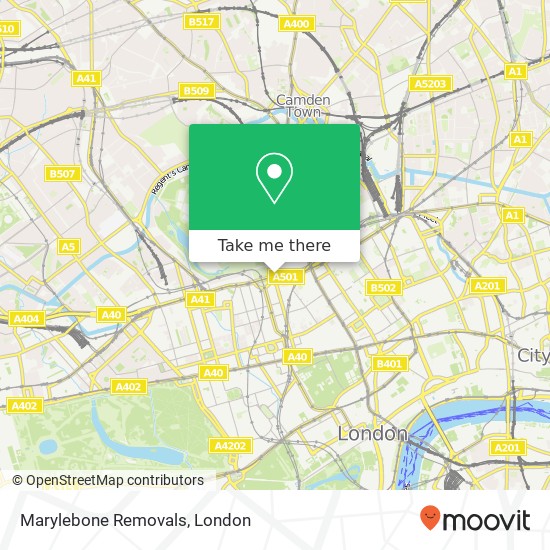 Marylebone Removals, 2 Marylebone Road Regents Park London NW1 4 map