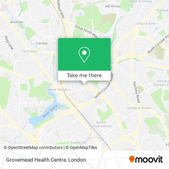 Grovemead Health Centre map