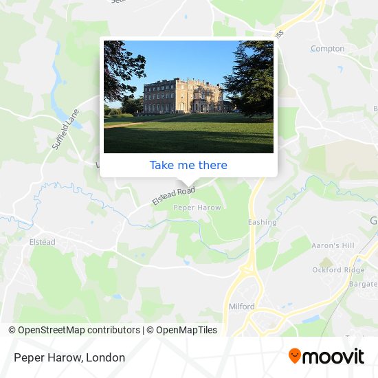 Peper Harow map