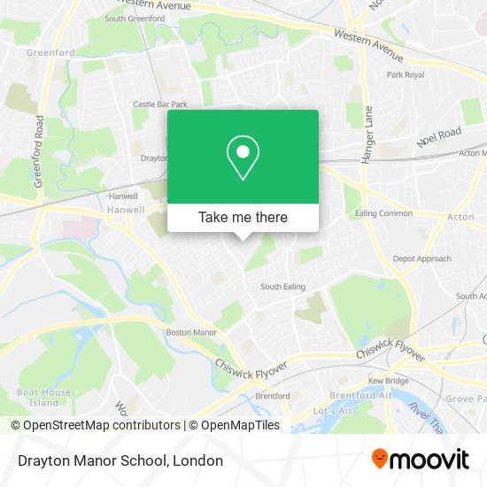 Drayton Manor School map